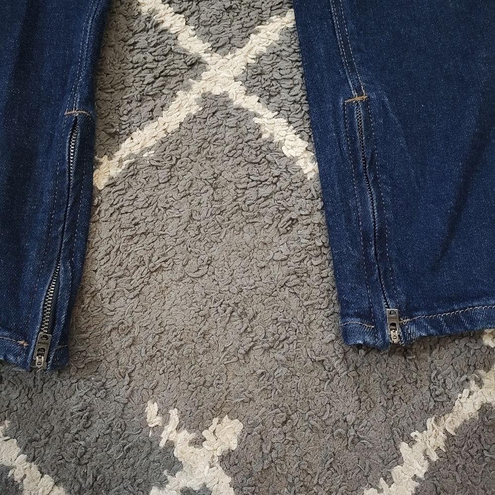 Re/Done drainpipe super high waist skinny jeans in rigid like color size 26 - Picture 10 of 15